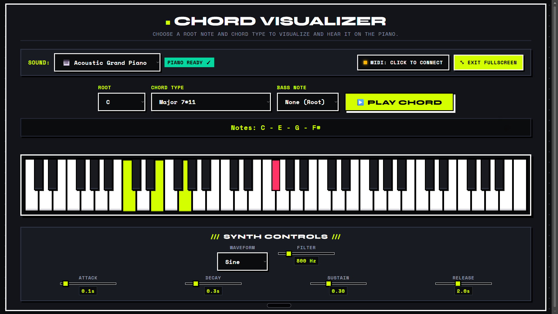Chord Visualizer (ChordViz)
