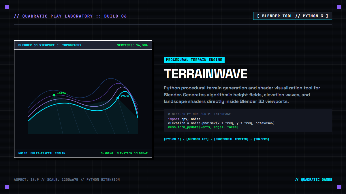 TerrainWave (Blender Terrain)
